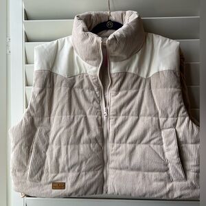 Simply Southern - NWT - VEST - Cord - Cream XXL